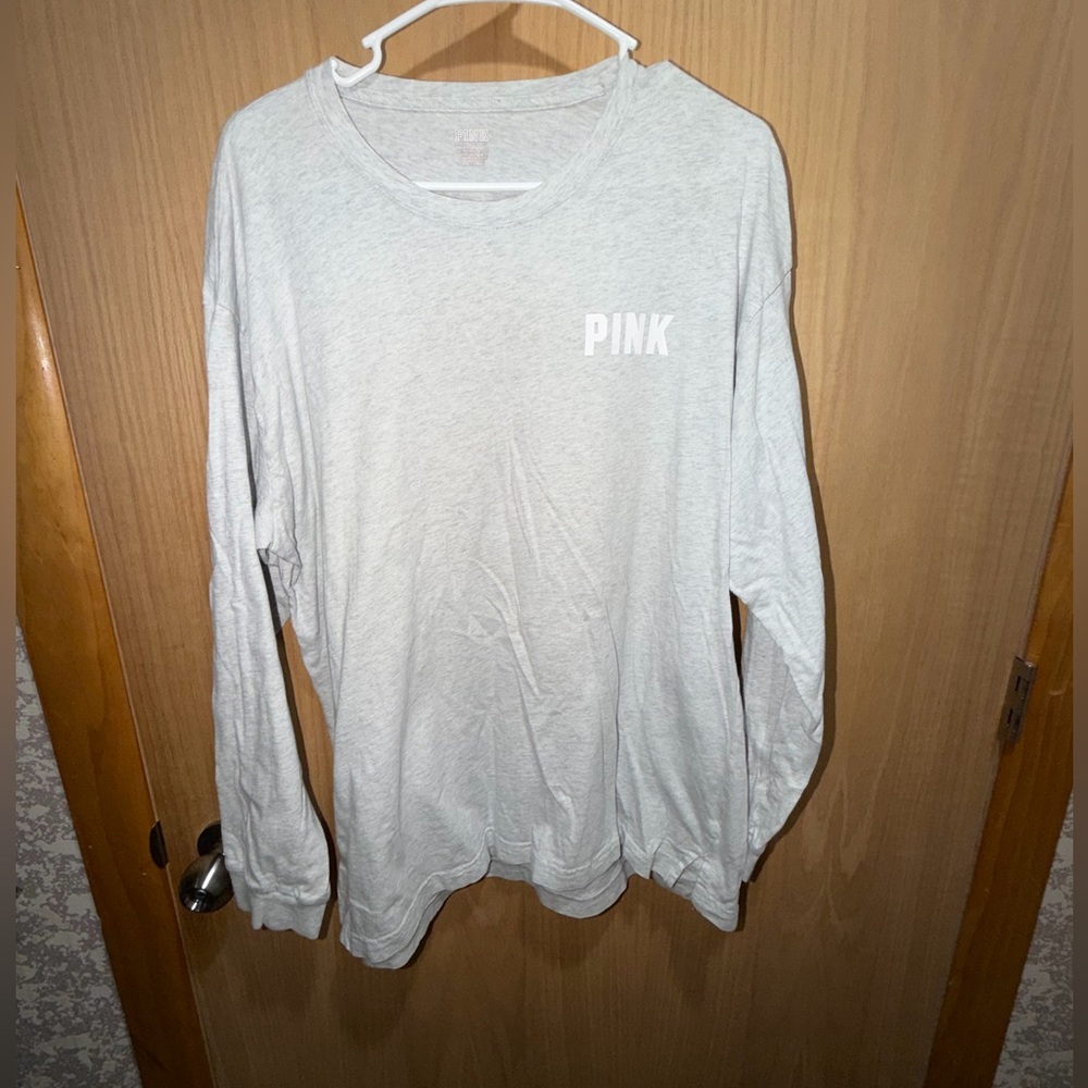 PINK Victoria's Secret Light Gray Top
